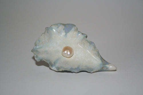 Oyster Brooch - Pearl Clip